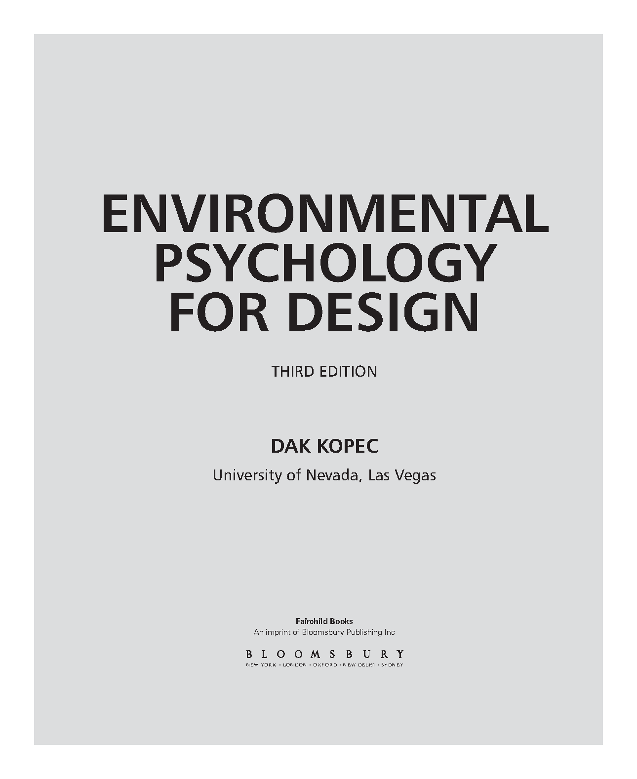 Env Psych Design 3e Test Bank & Soln Manual 2026