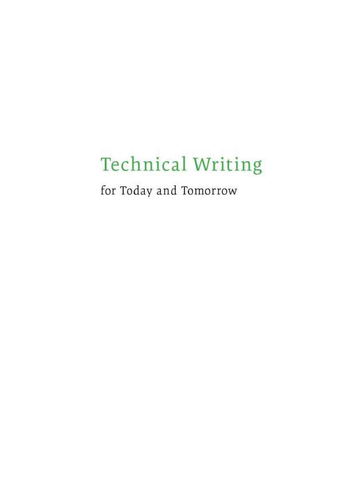 Technical Writing Test Bank and Solutions Manual 1st Ed