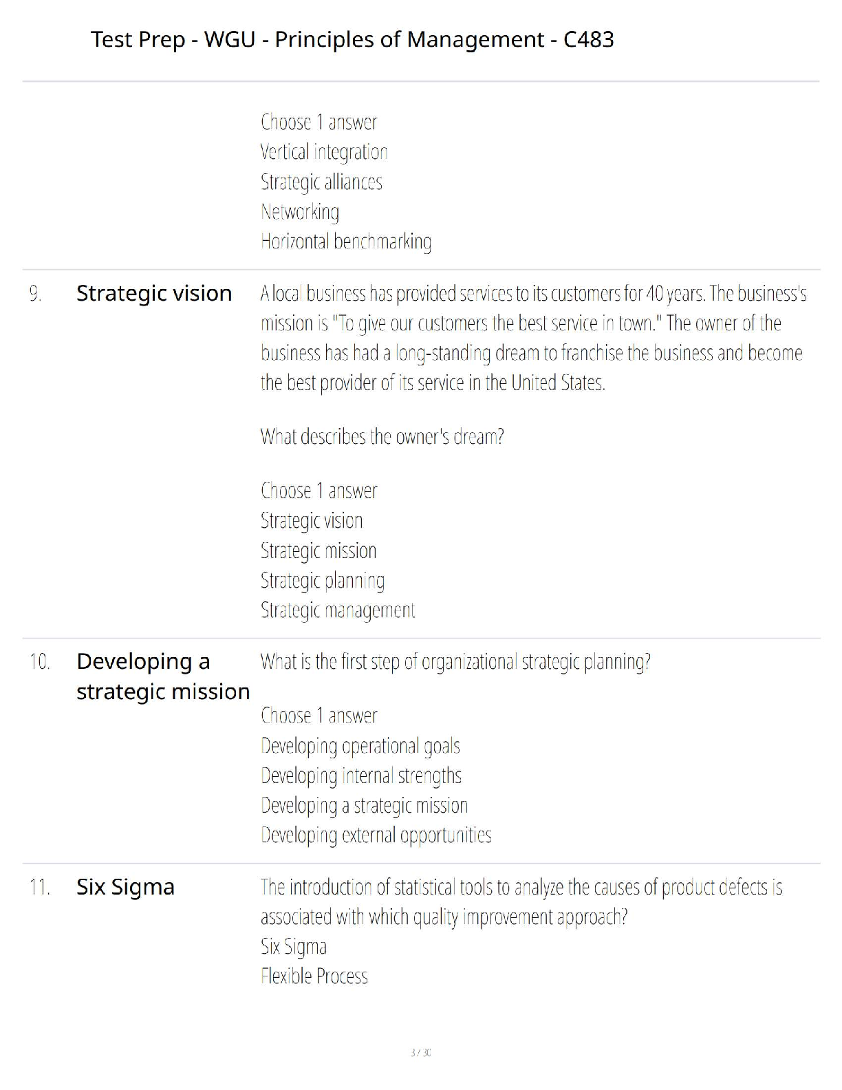 WGU C483 Principles of Management Test Bank 2025 IMG-3