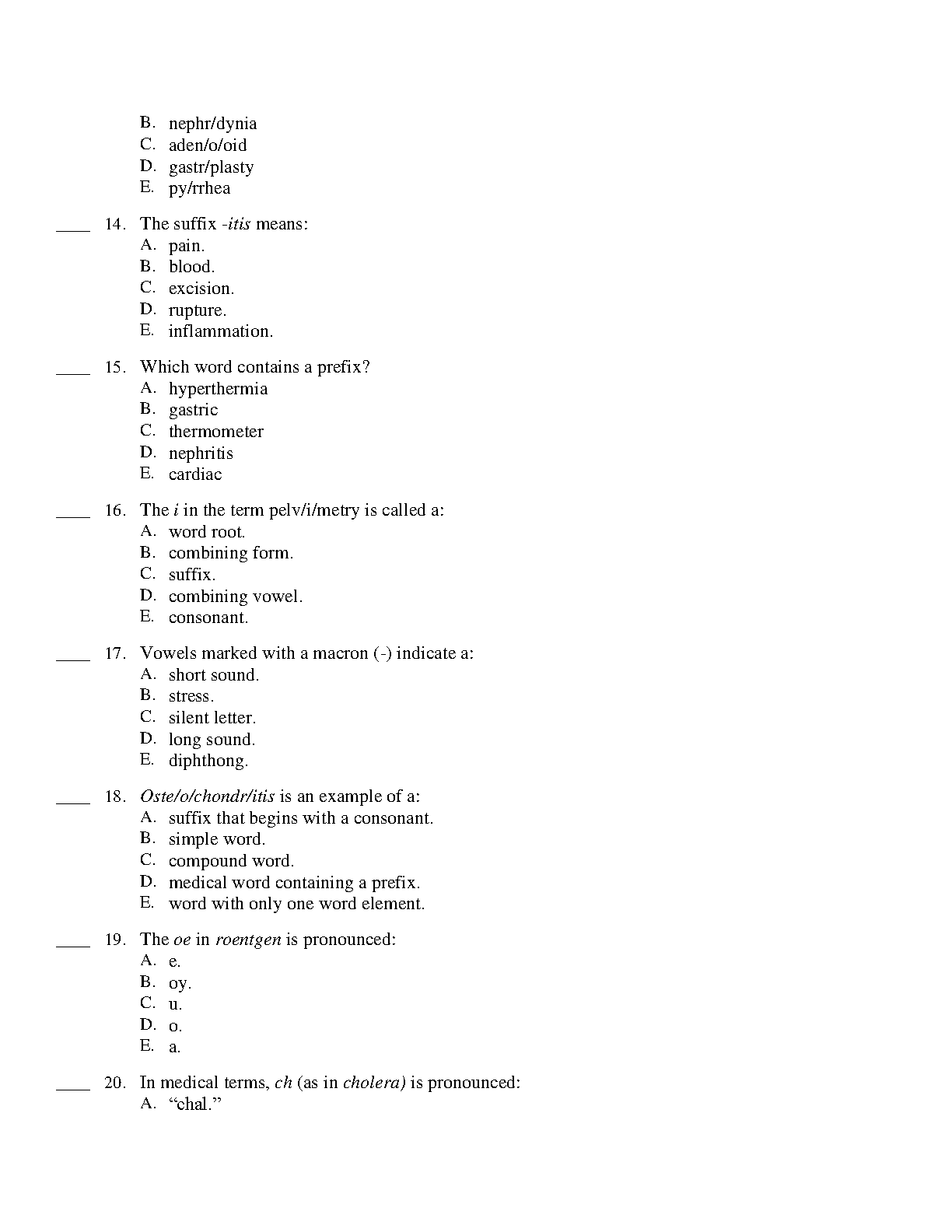Medical Terminology Simplified Test Bank 6th Ed IMG-3