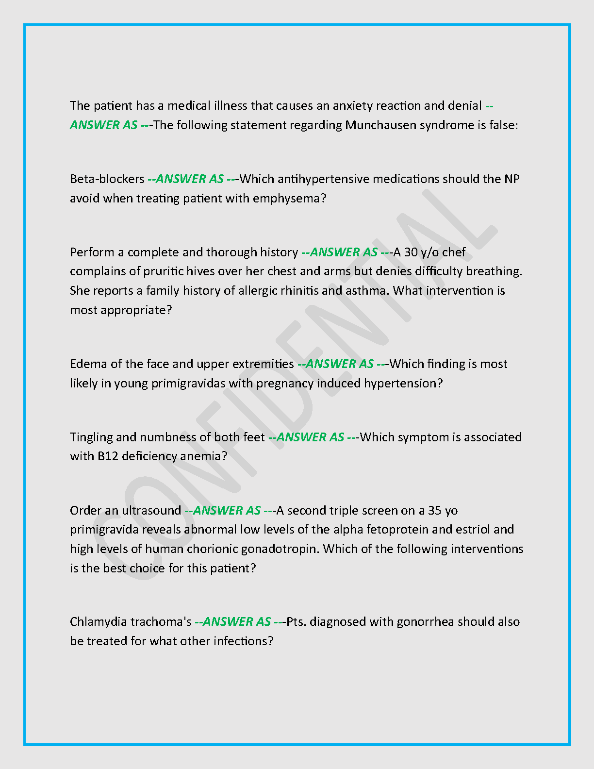FNP Cert Test Bank 2026/27 Leik 5th Ed Practice Questions IMG-3