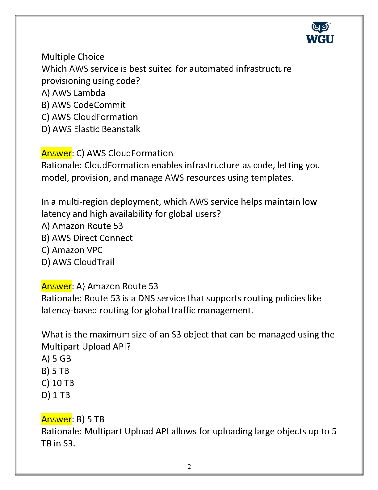 WGU D316 IT Foundations 2026 Final Exam Review Guide