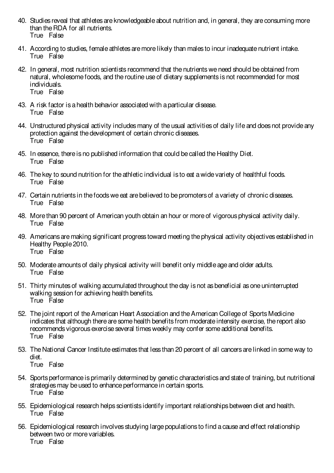 Nutrition Test Bank Williams 13th Ed Exam Prep Questions IMG-3