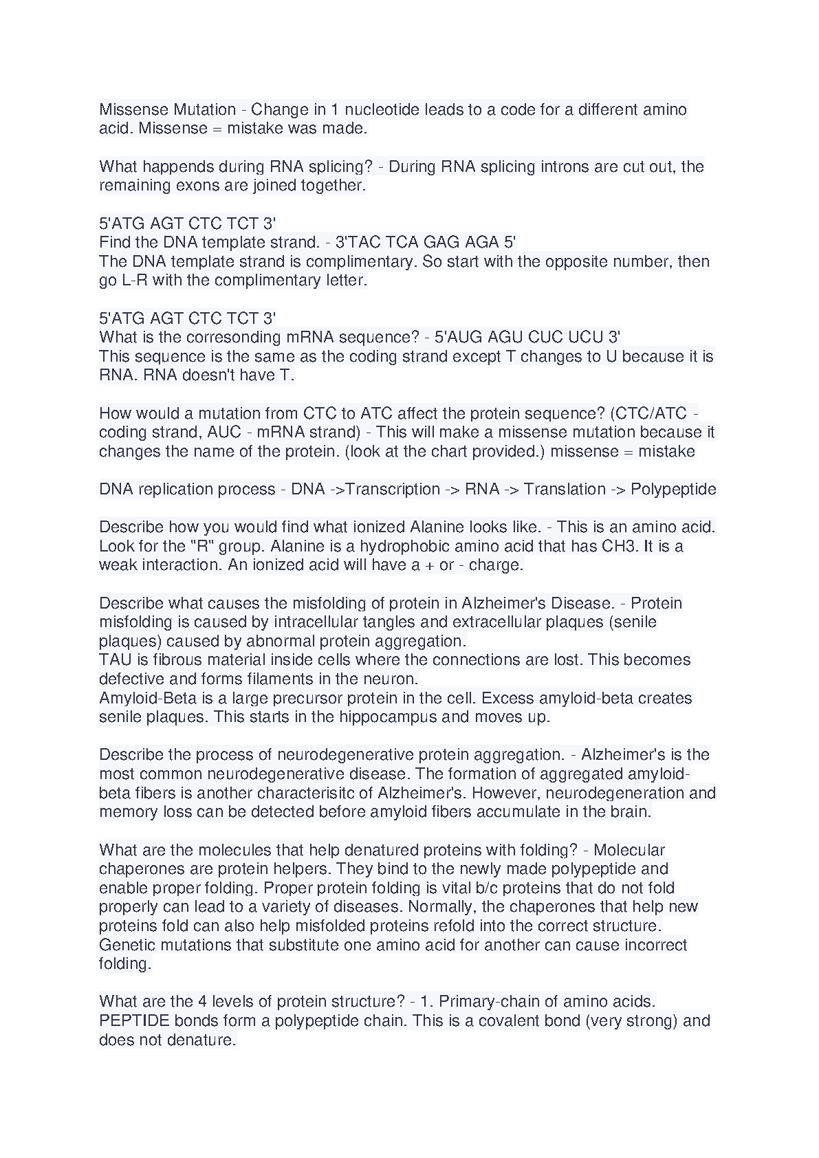 WGU Biochem C785 Exam Qs & A 2024-2025