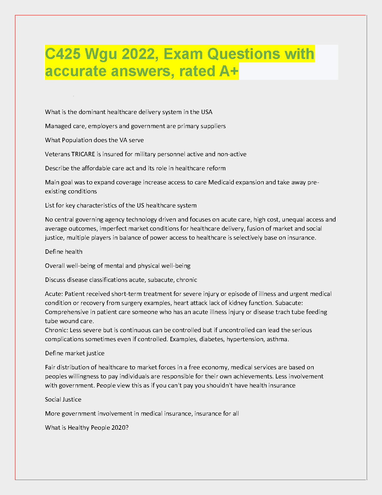WGU C425 Exam Questions and Answers 2022 Edition IMG-1