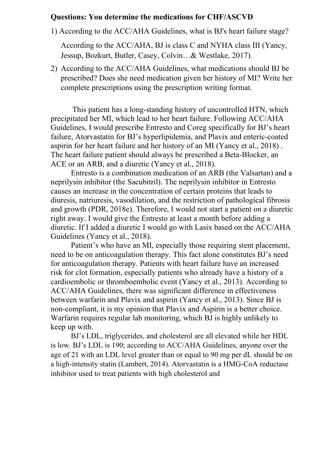NR 601 Week 2 ACC AHA Graded Discussion 2023