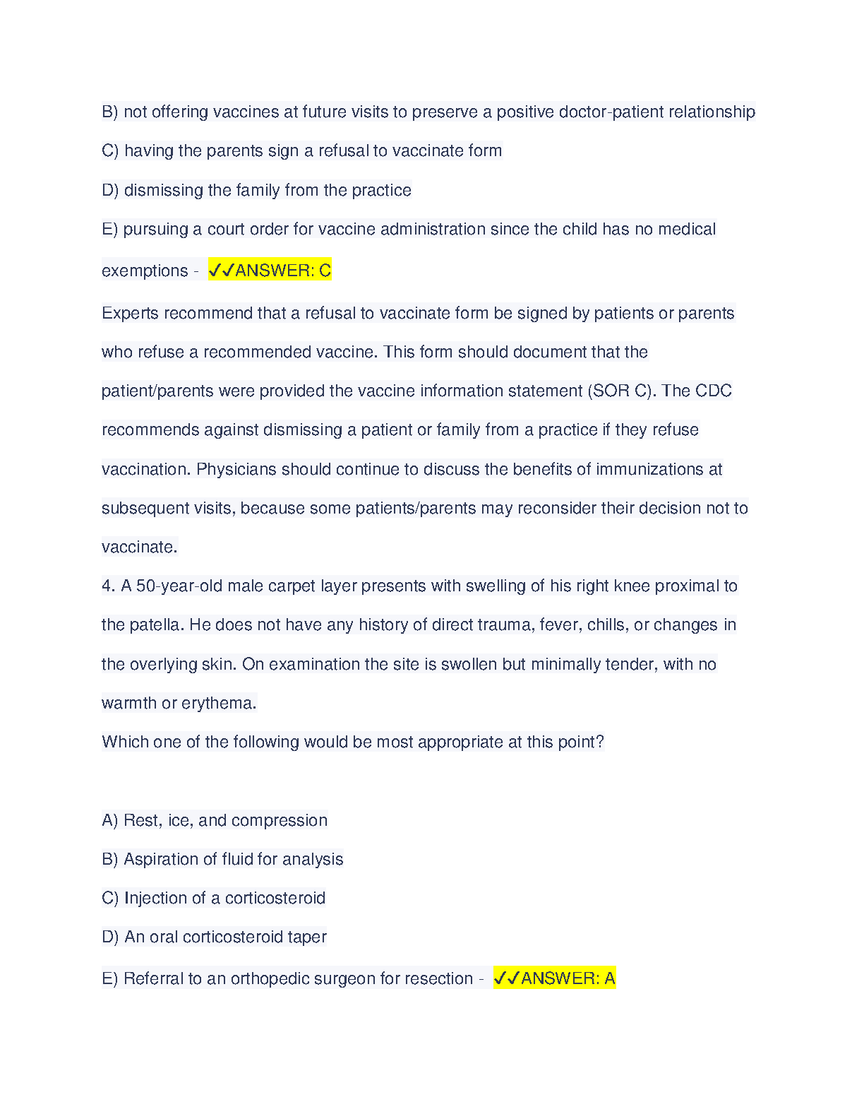 ABFM ITE 2018 Practice Questions | Family Medicine Exam Prep IMG-3