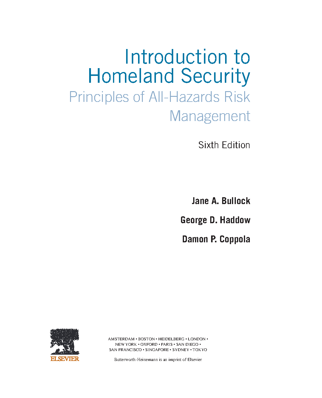 Homeland Security Test Bank: All Hazards 6th Ed