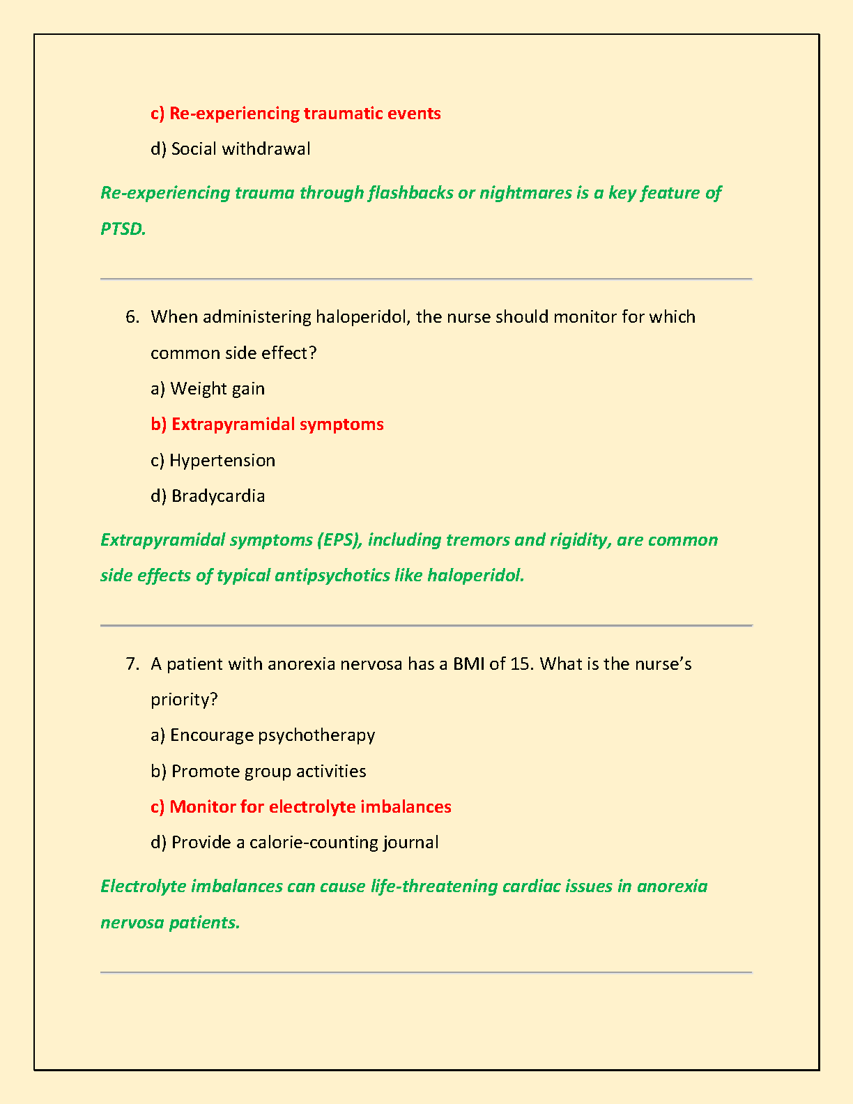 WGU C476 Psychiatry Exam Questions, Answers & Rationales 2025 IMG-3