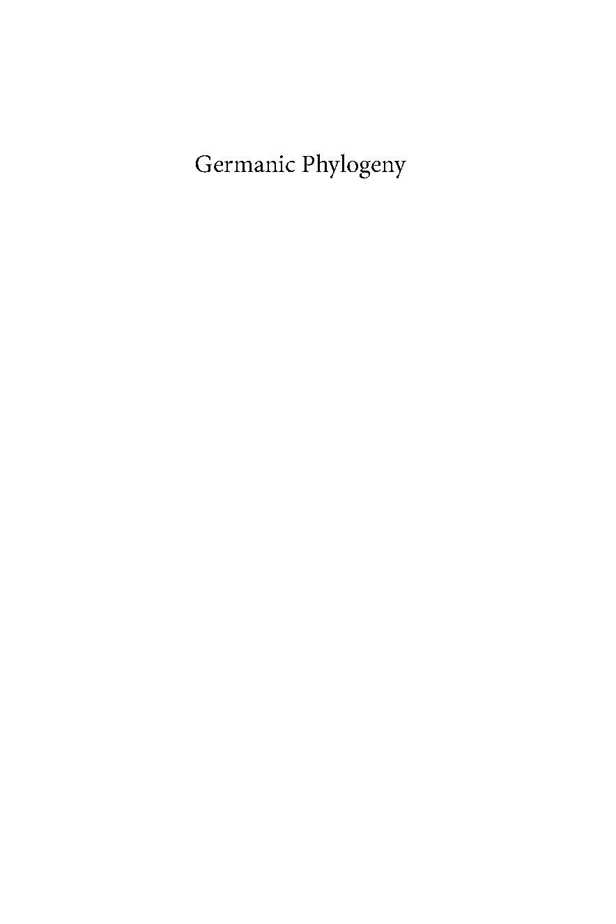 Germanic Phylogeny Study Guide 2026