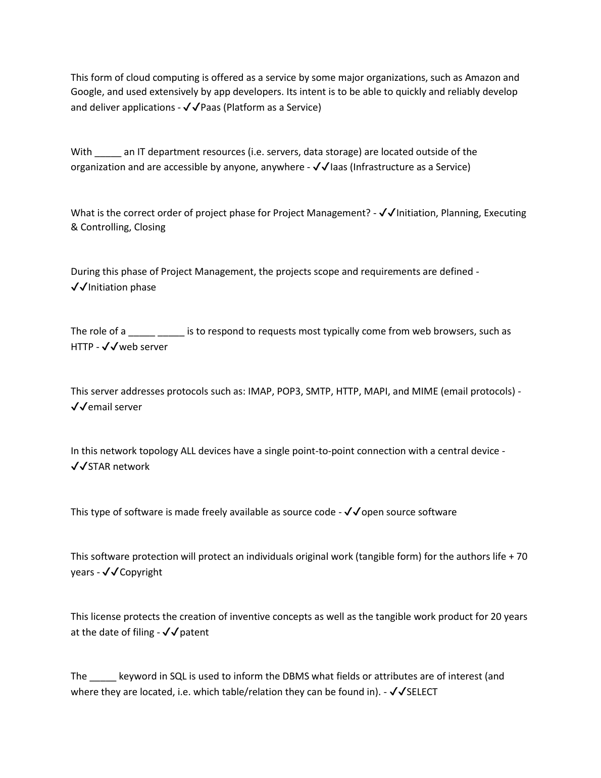 WGU C182 Intro to IT Practice Test A Questions And Answers 2023 IMG-1