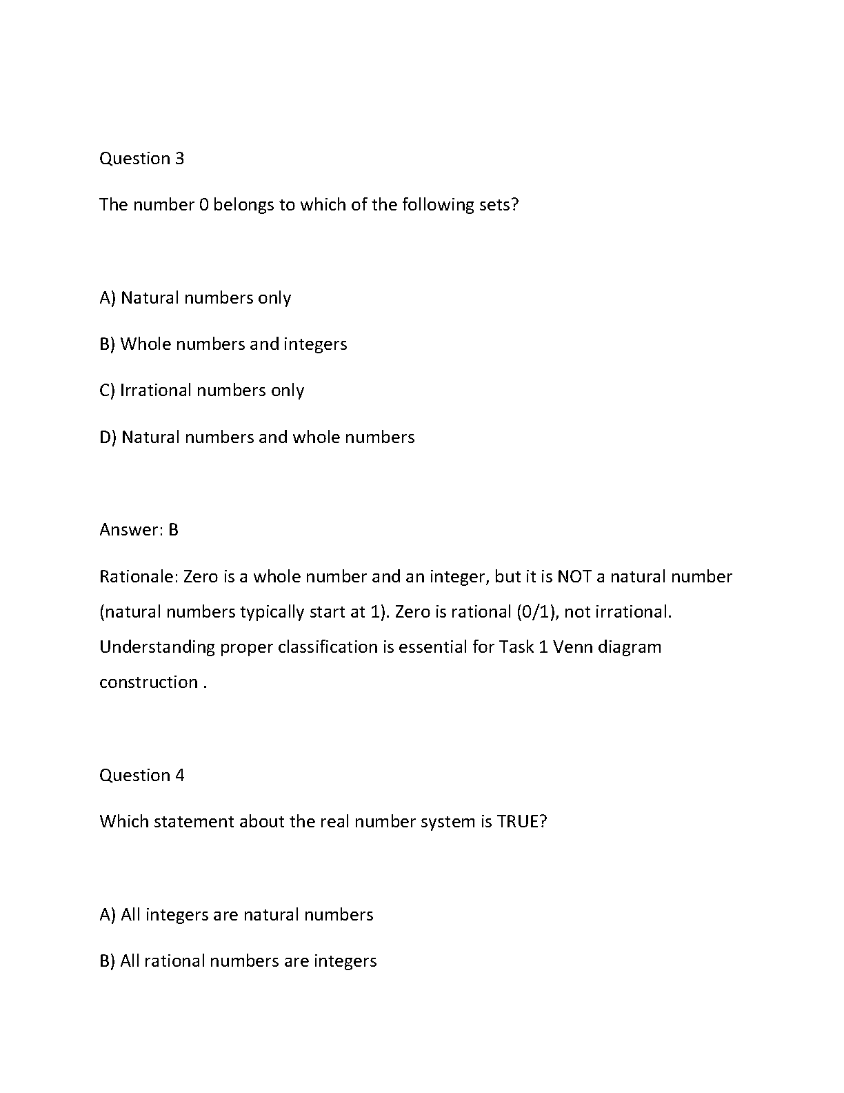 WGU QTT2 Math Guide: Real Numbers & Venn Diagrams Tasks 1-3 IMG-3