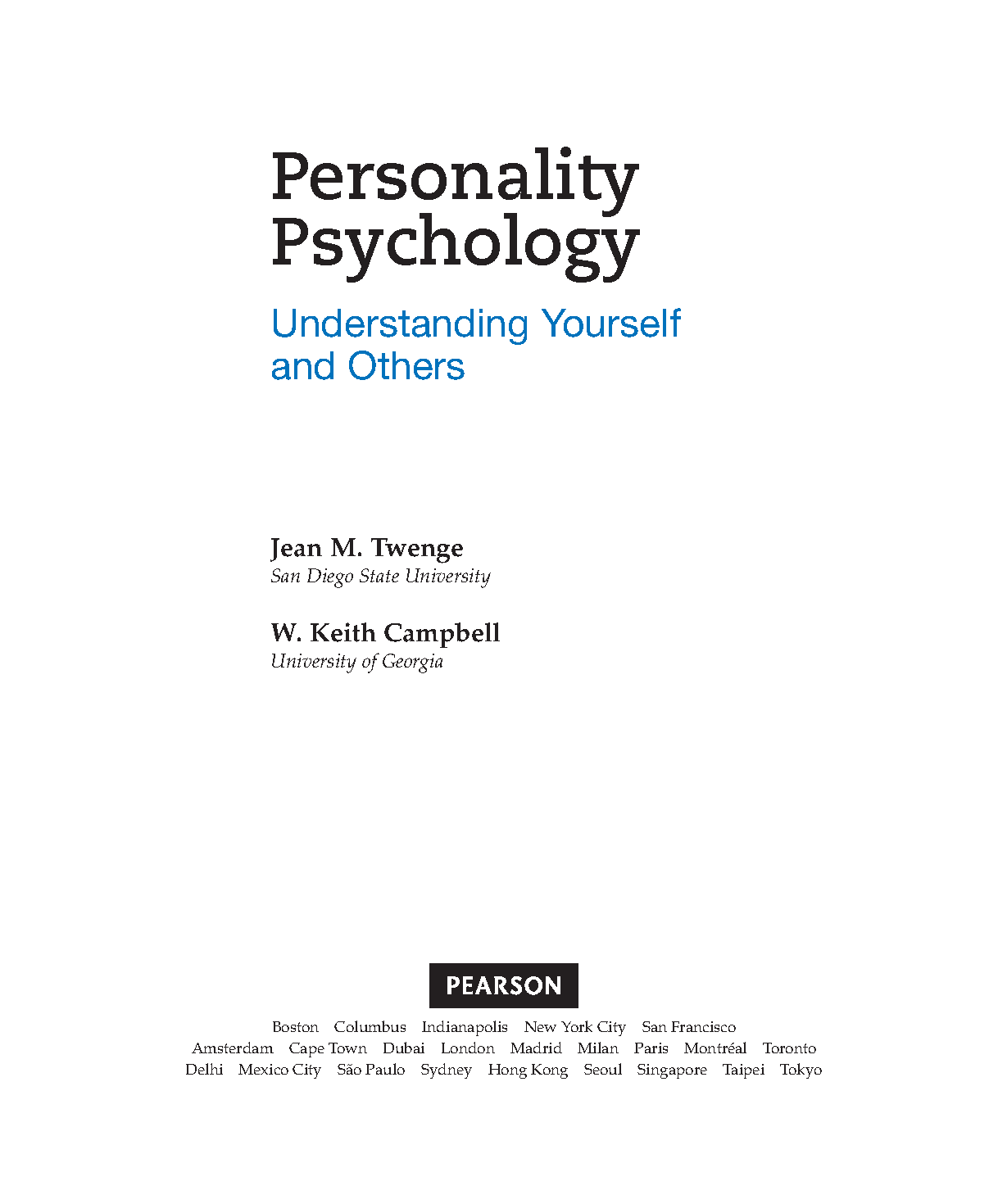 Personality Psych Test Bank Twenge & Campbell Solutions