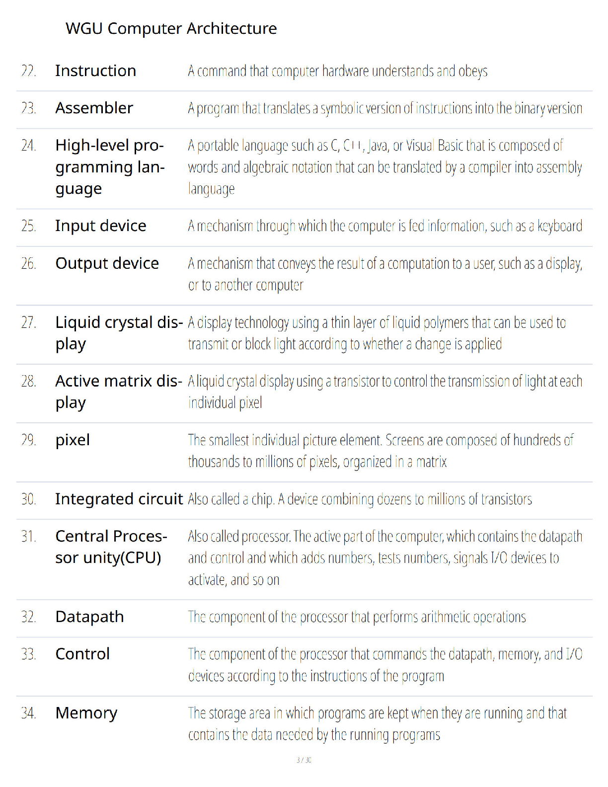 WGU C105 Computer Architecture Study Guide 2026/2027 IMG-3