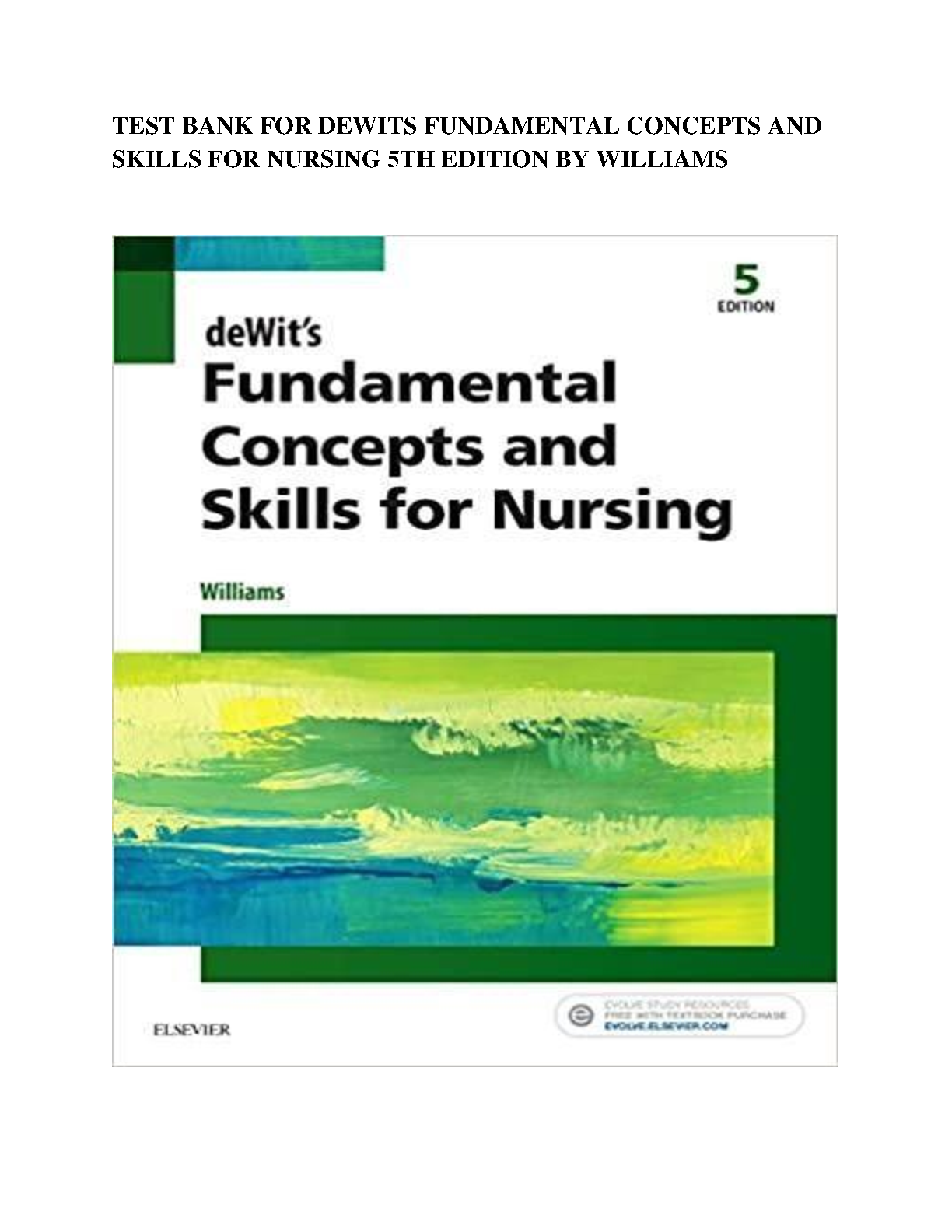 Nursing Fundamentals Test Bank 2026/27