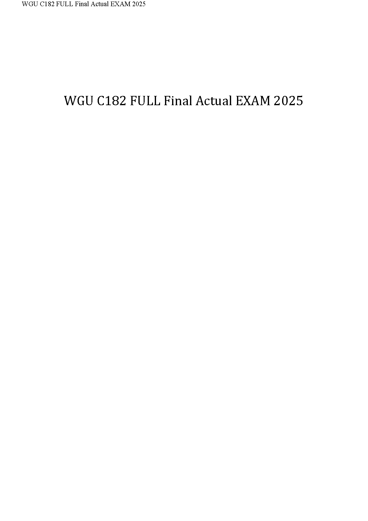 WGU C182 Final Exam 2025 Study Guide IMG-1