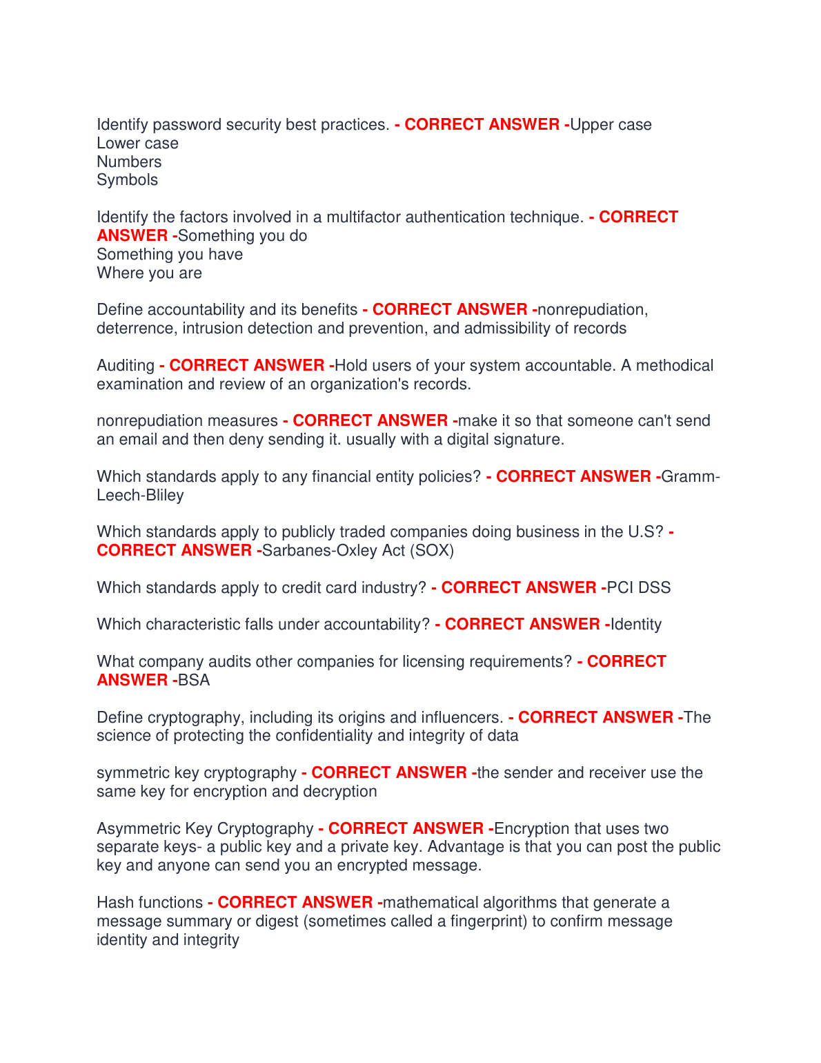 WGU D430 InfoSec Study Guide 2025 with Verified Qs & As IMG-1