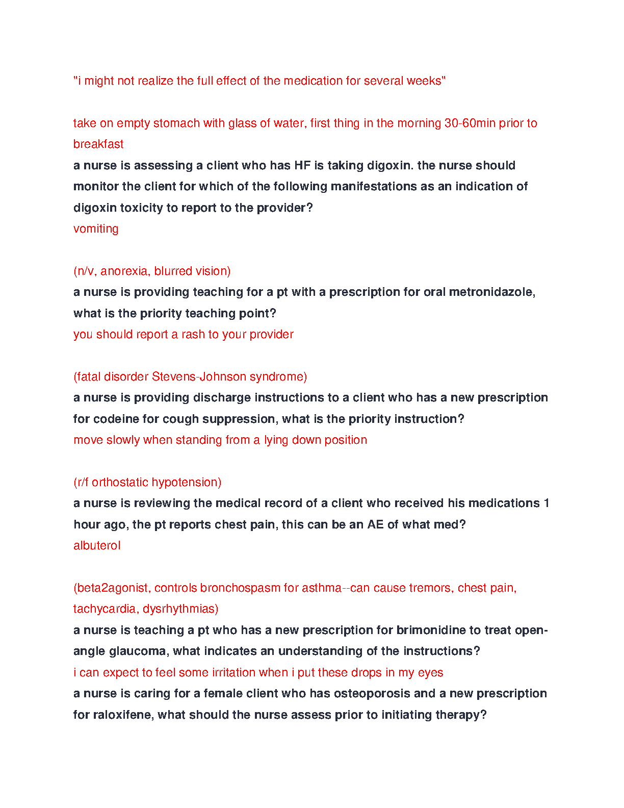 ATI Pharmacology Exam Qs & A 2026/27 Revision Pack