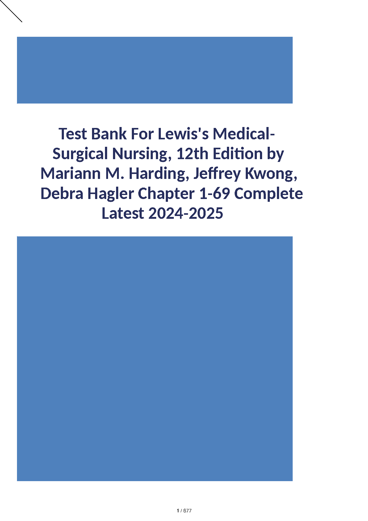 Lewis Med Surg Nursing 12e Test Bank 2026 NCLEX Prep IMG-1