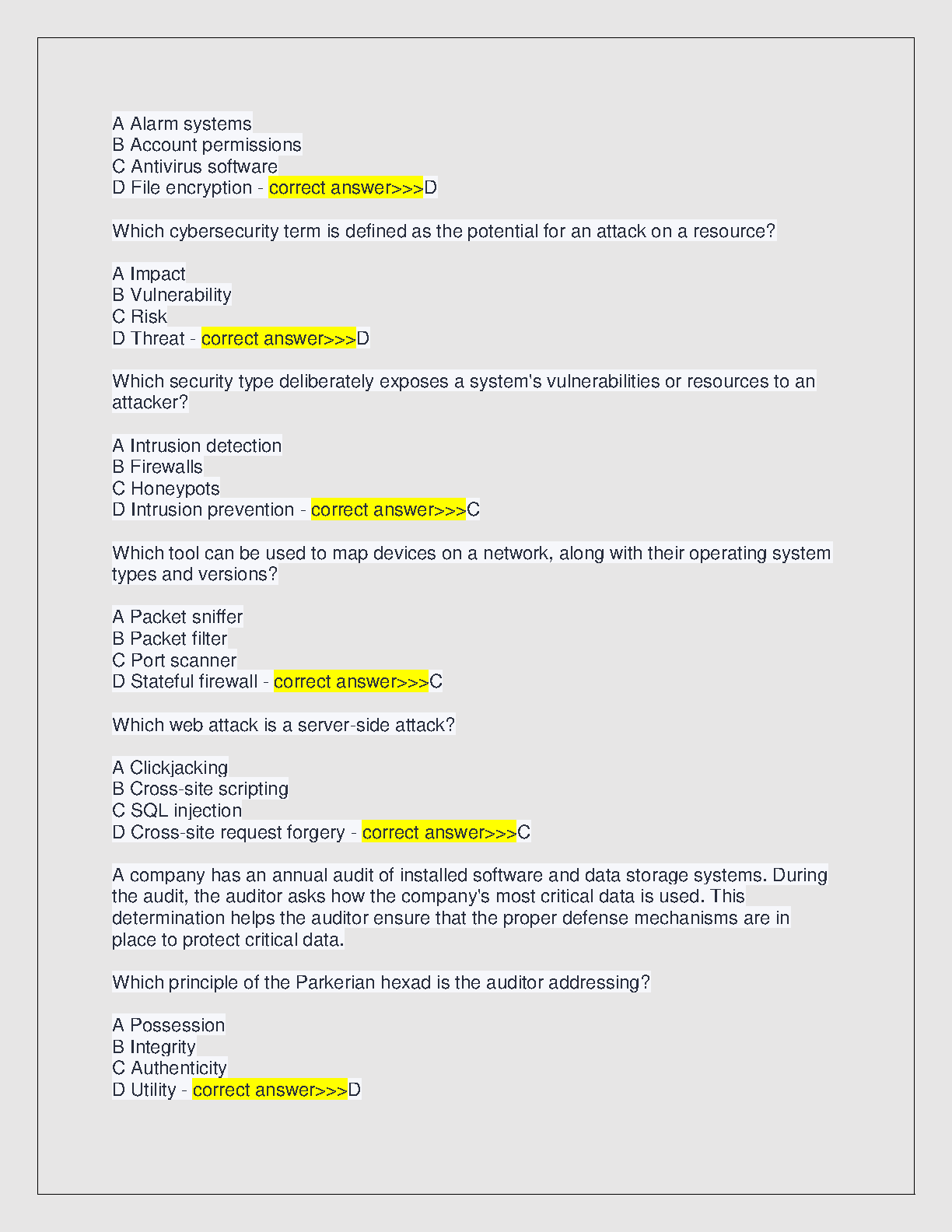 WGU C836 Info Sec Exam Qs 2026/27 Verified Answers