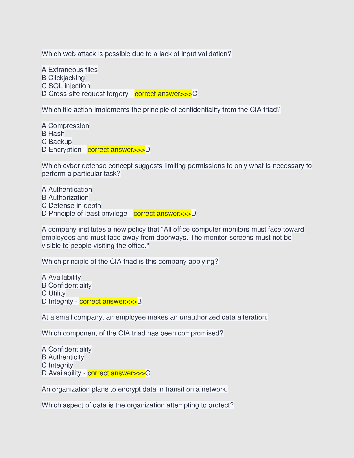 WGU C836 Info Sec Exam Qs 2026/27 Verified Answers IMG-3