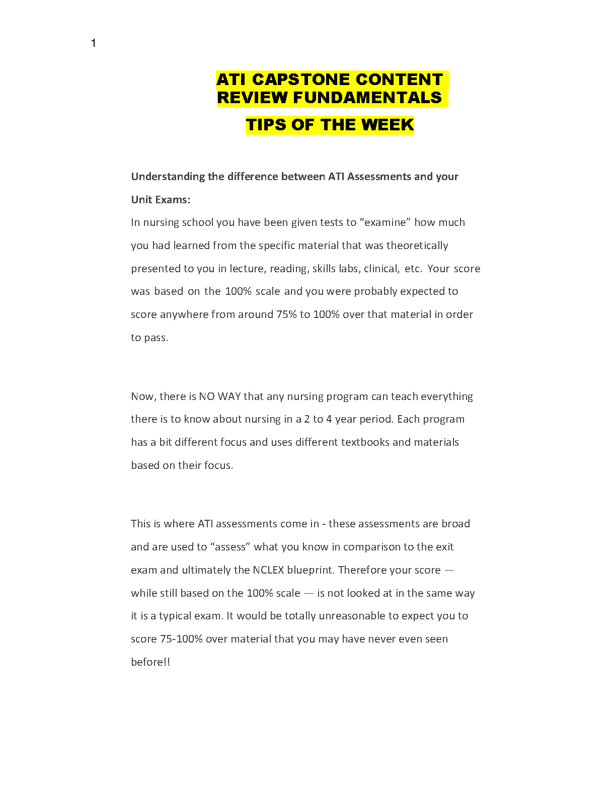 ATI Capstone Nursing Guide | Master Assessments & Pass First Time IMG-1