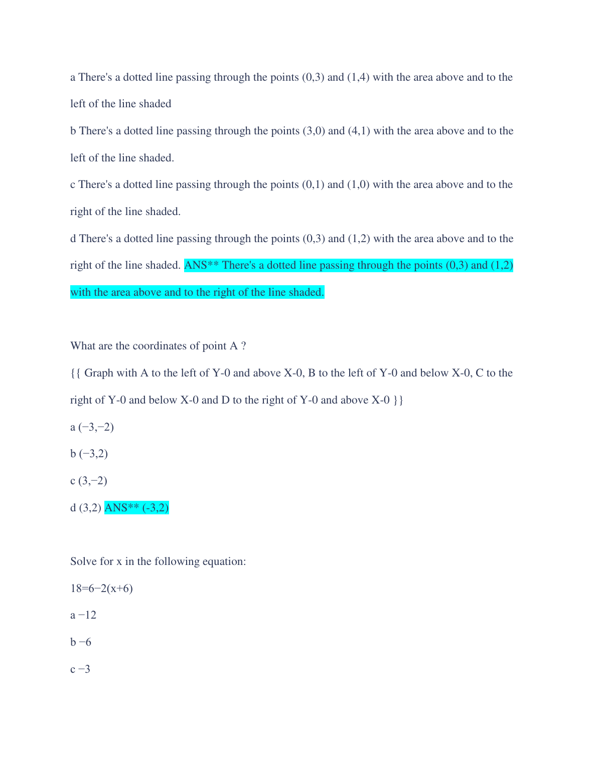 WGU C955 Module 3 Basic Algebra Q&A | Full Solutions IMG-1