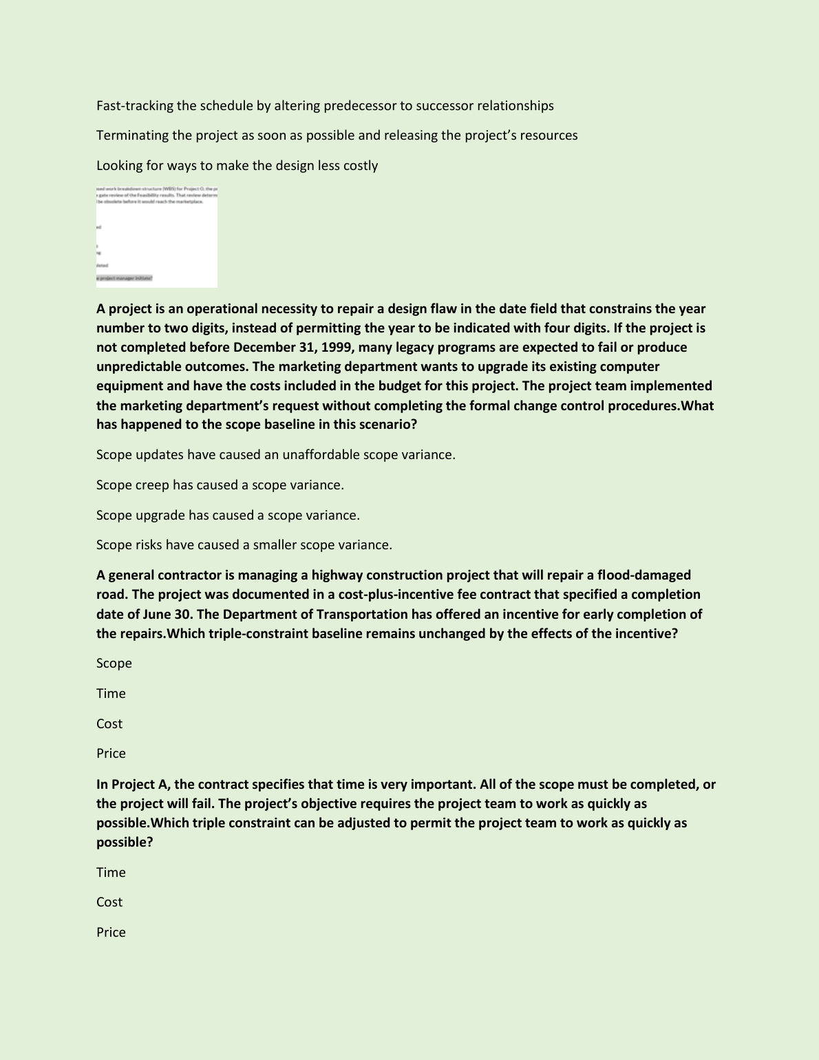 WGU C722 Project Management Exam Qs A 2024-2025