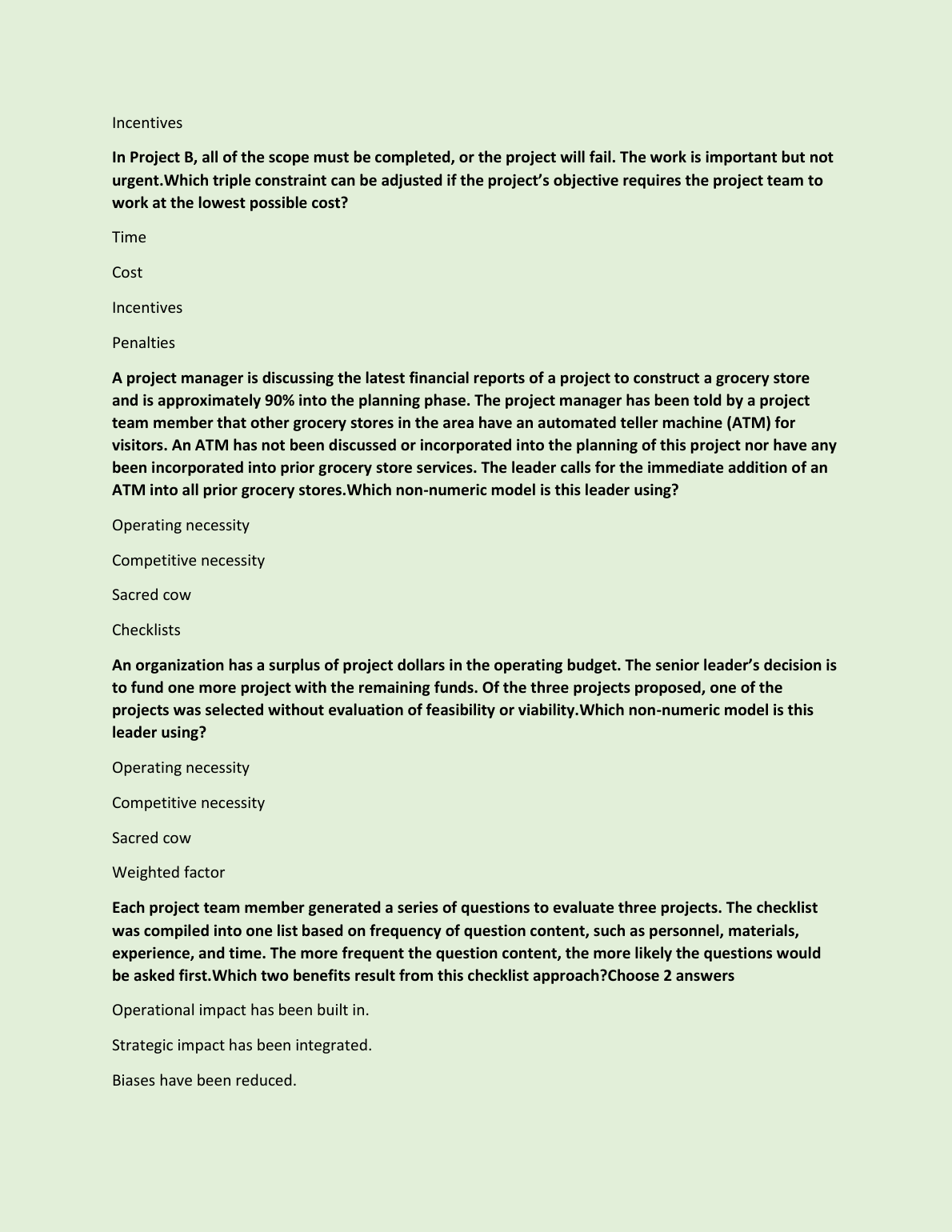 WGU C722 Project Management Exam Qs A 2024-2025 IMG-3