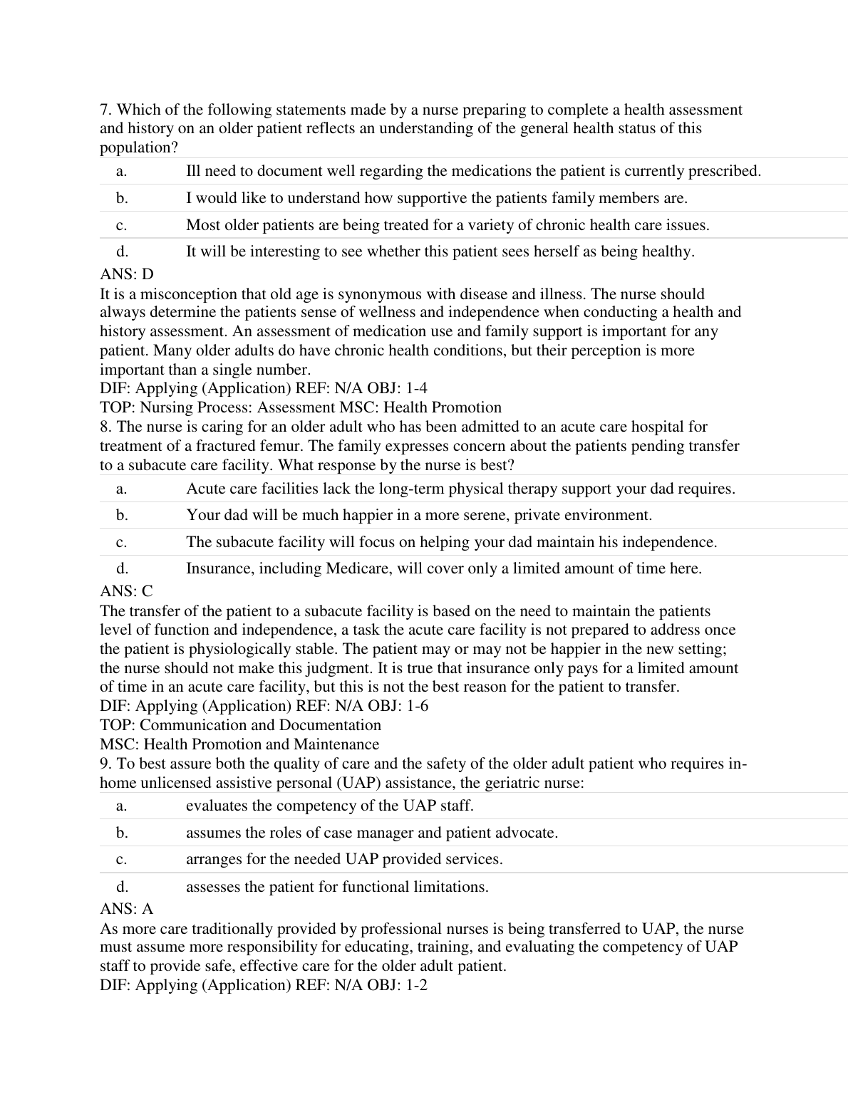 Ham's Primary Care Geriatrics 7th Edition TEST BANK IMG-1