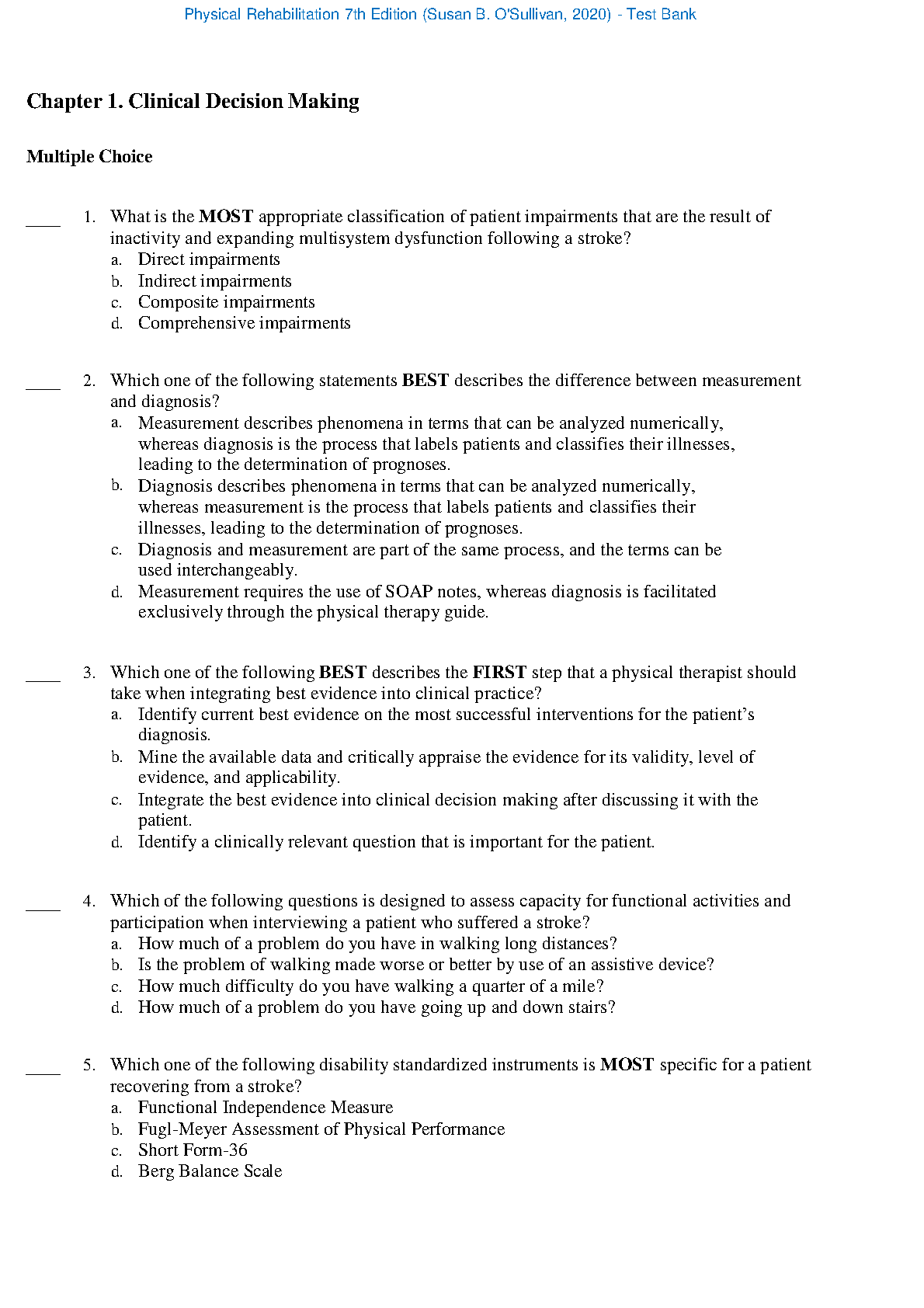Physical Rehab Test Bank 7th Ed Solution Manual IMG-3