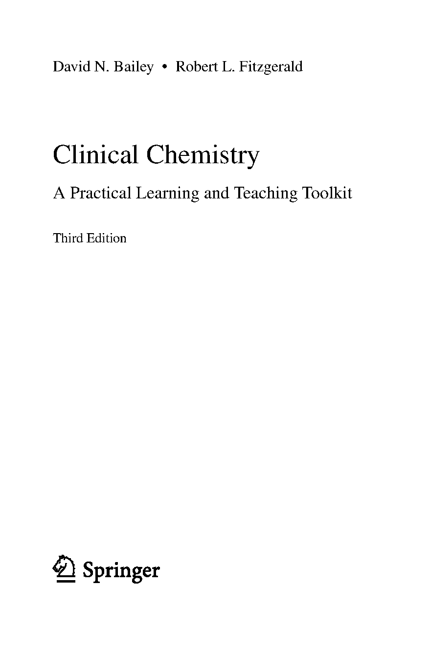 Clinical Chemistry , 3rd Edition by Bailey, Fitzgerald IMG-3