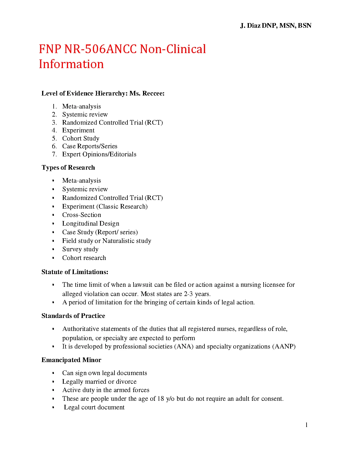 NR-506 ANCC Non-Clinical Nursing Study Notes 2026/27