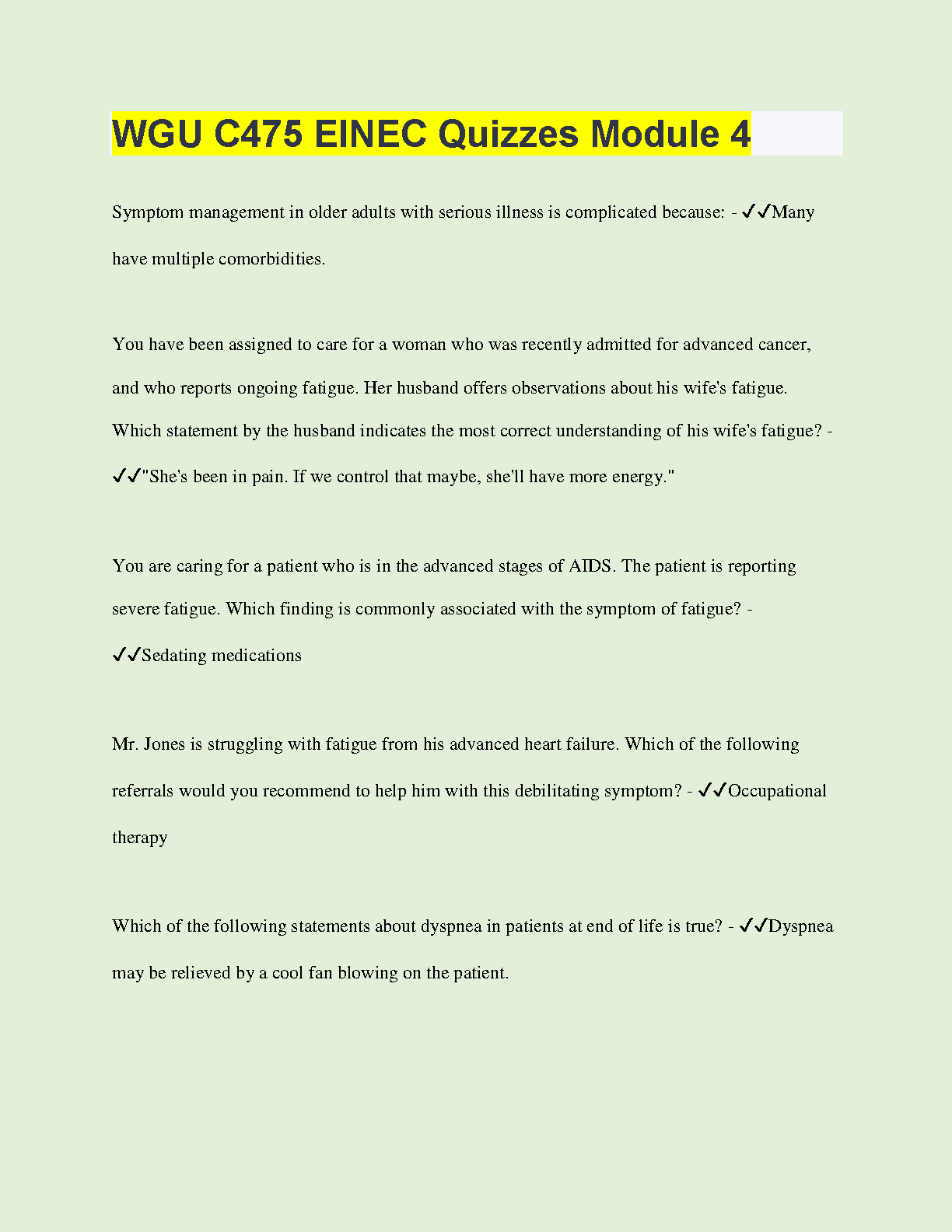 WGU C475 EINEC Module 4 Study Guide 2024/2025 IMG-1