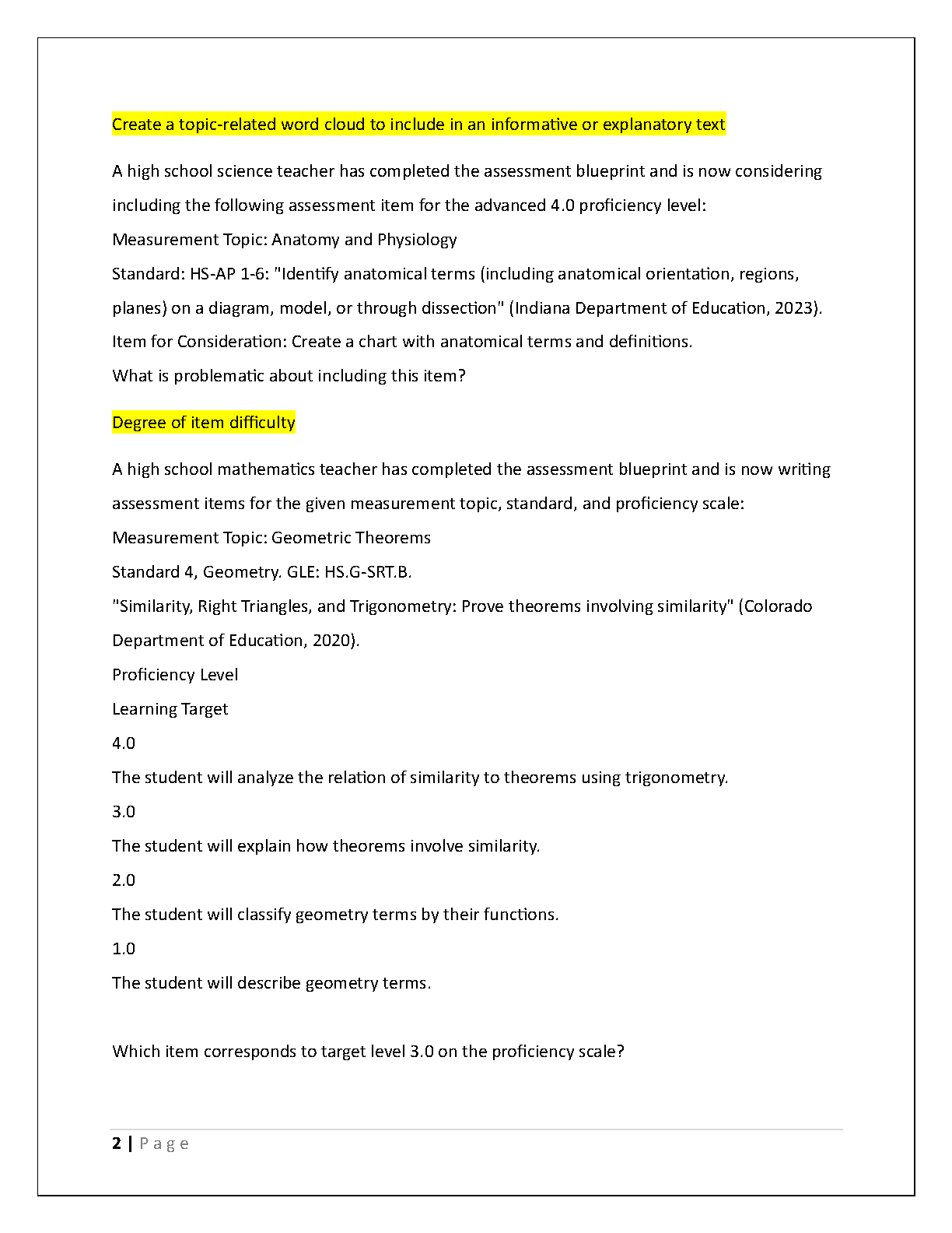 WGU D184 Standardized Assessment Study Guide 2025 Verified Answers