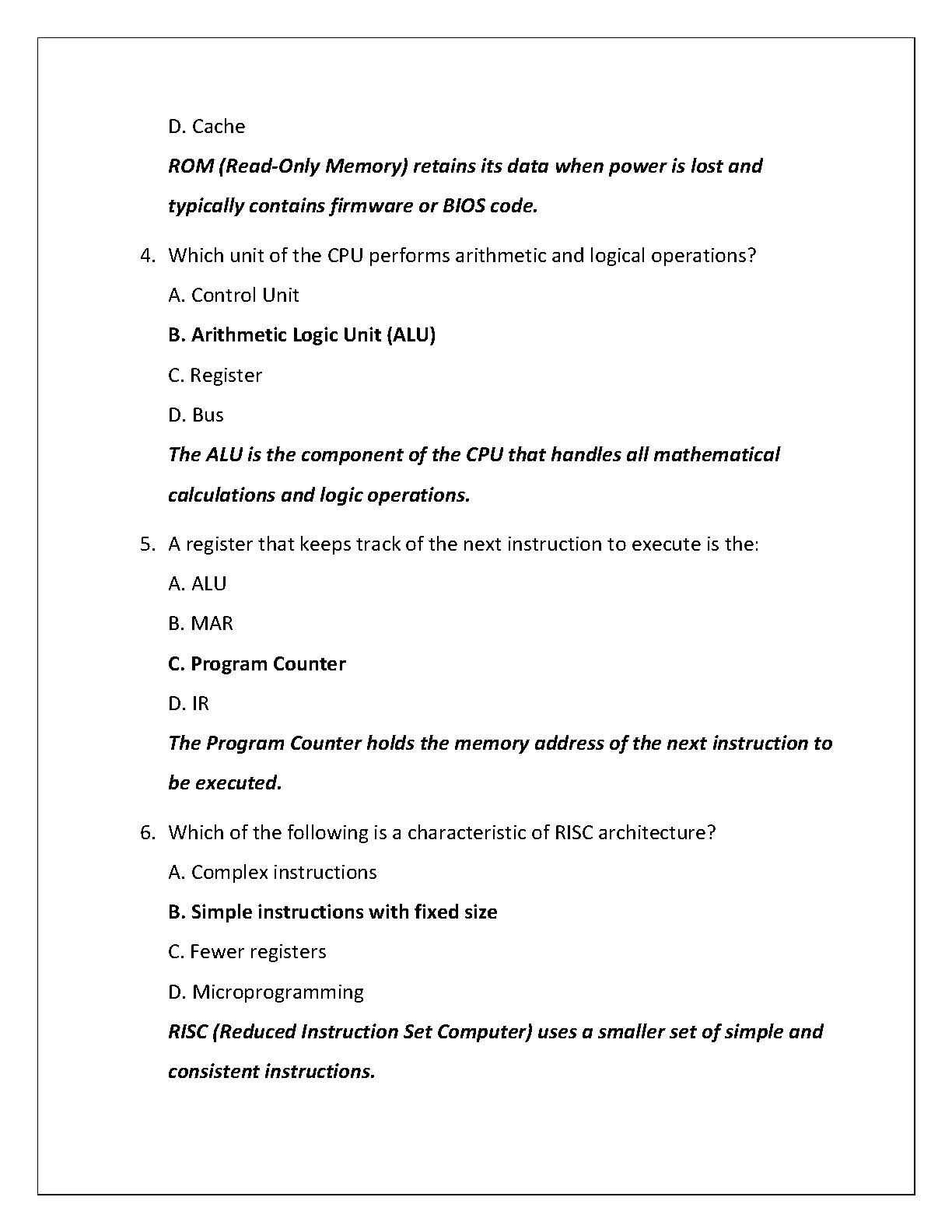 WGU C952 Computer Architecture Practice Exam 2025