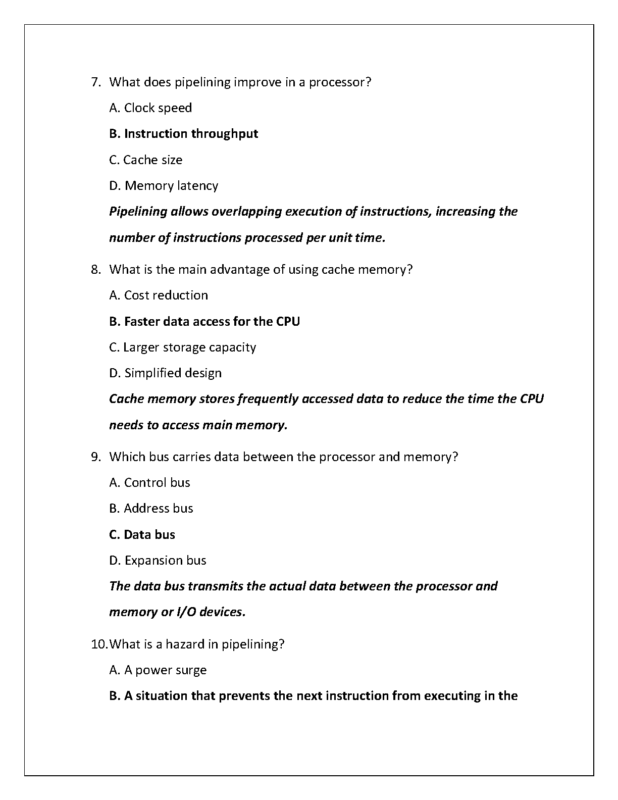 WGU C952 Computer Architecture Practice Exam 2025 IMG-3