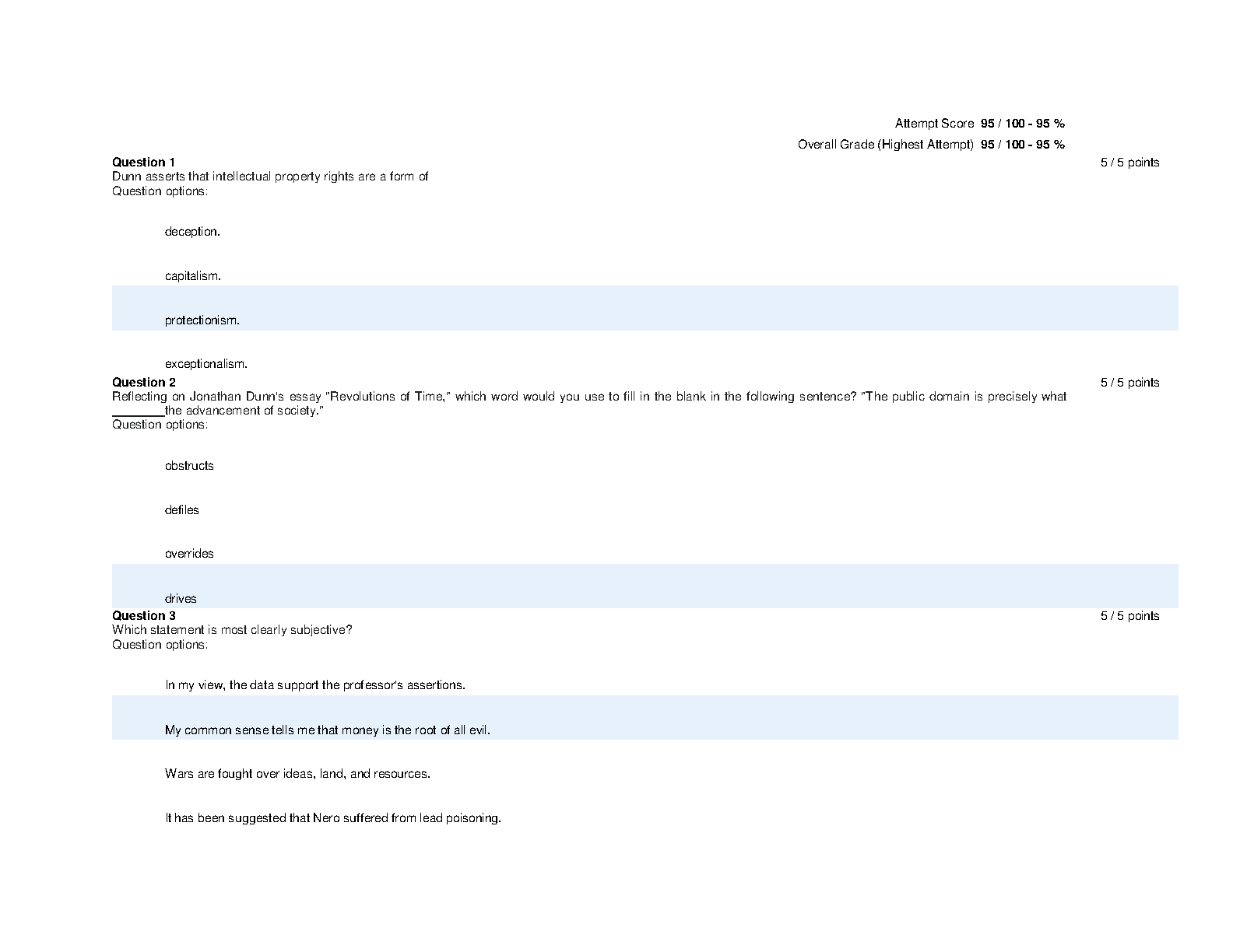 WGU C105 Humanities Exam Bank with Verified Answers