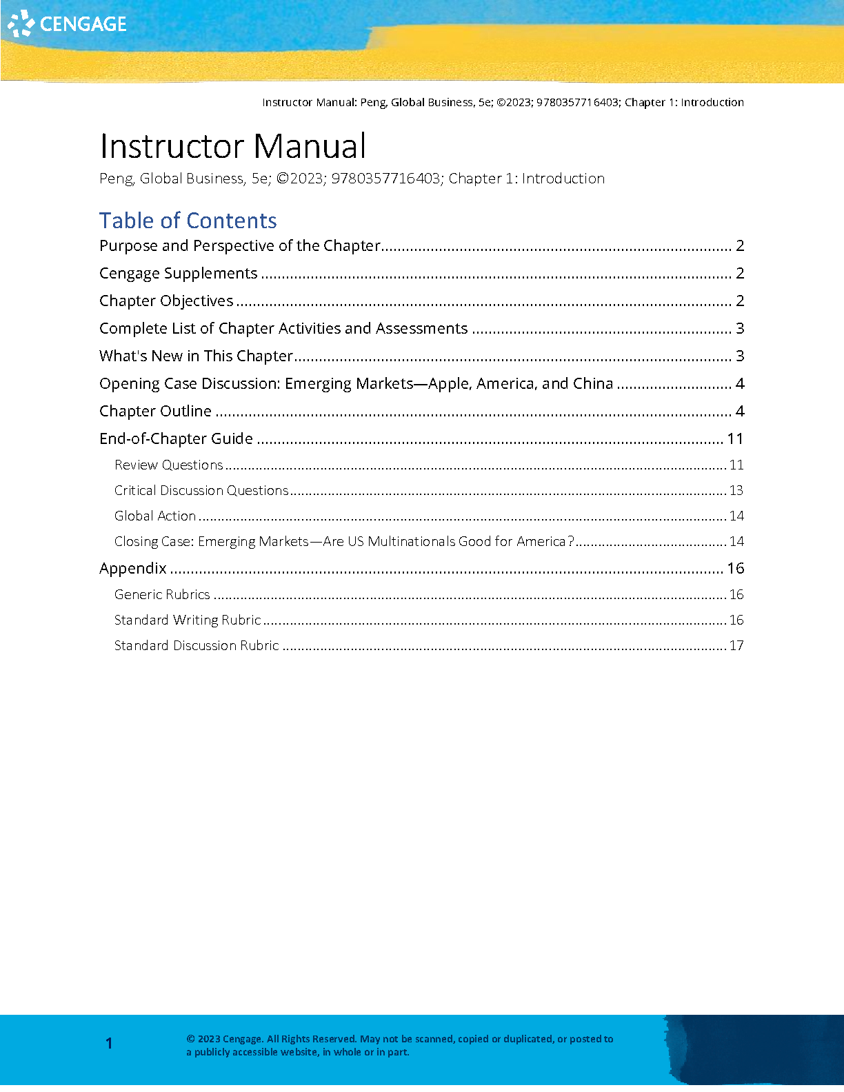Global Business 5th Edition Solution Manual IMG-1