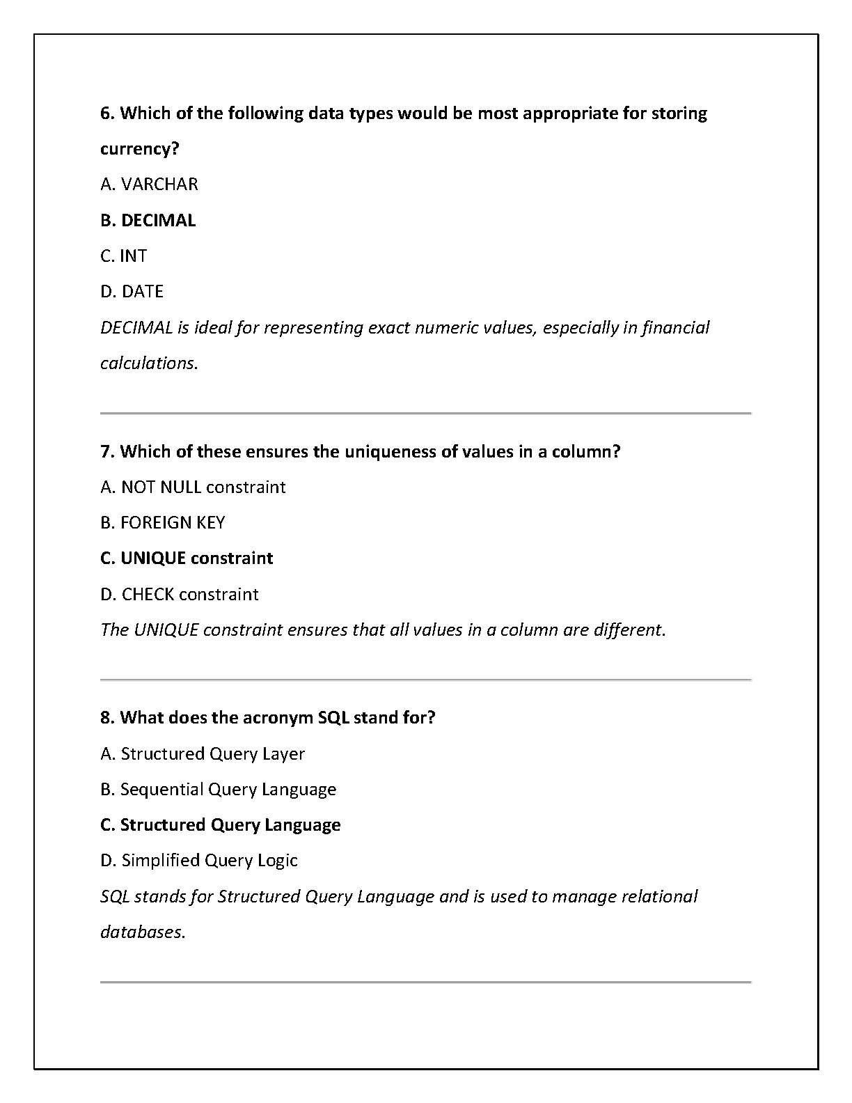 WGU C175 Data Mgmt Foundations Practice Exam 2025 IMG-3