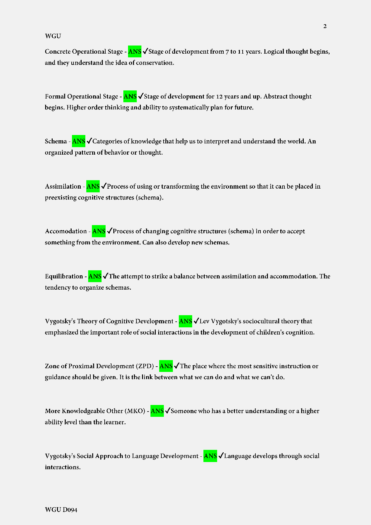 WGU D094 Maslow Hierarchy of Needs Exam Q&A 2025 IMG-3