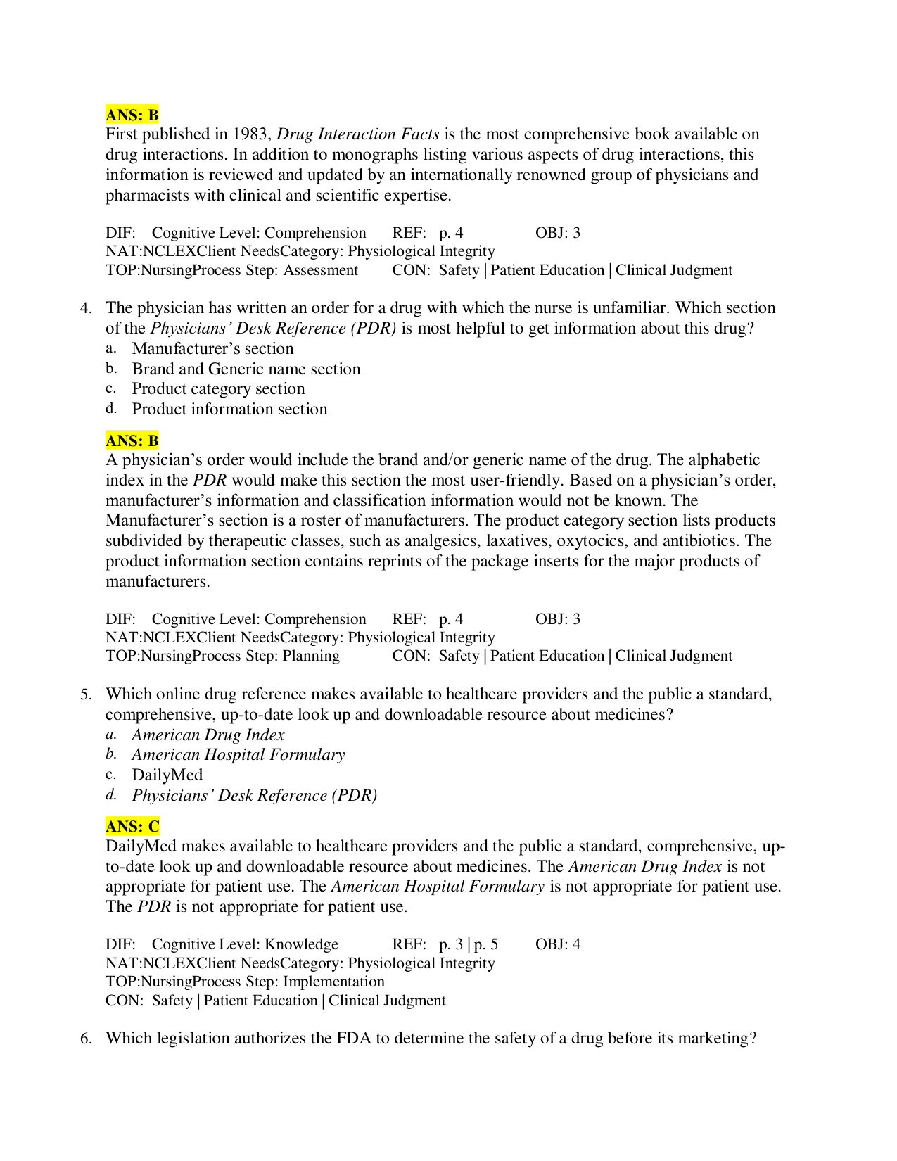 Basic Pharmacology for Nurses, 17th Edition TEST BANK IMG-3