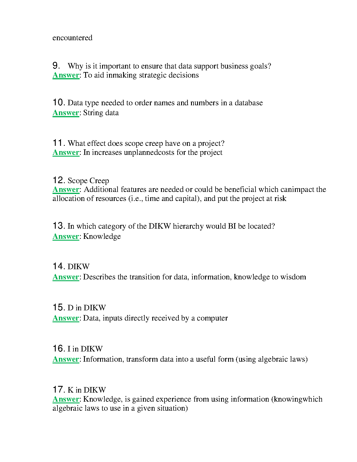 WGU C182 Exam Study Guide: 2023-2024 Questions & Answers
