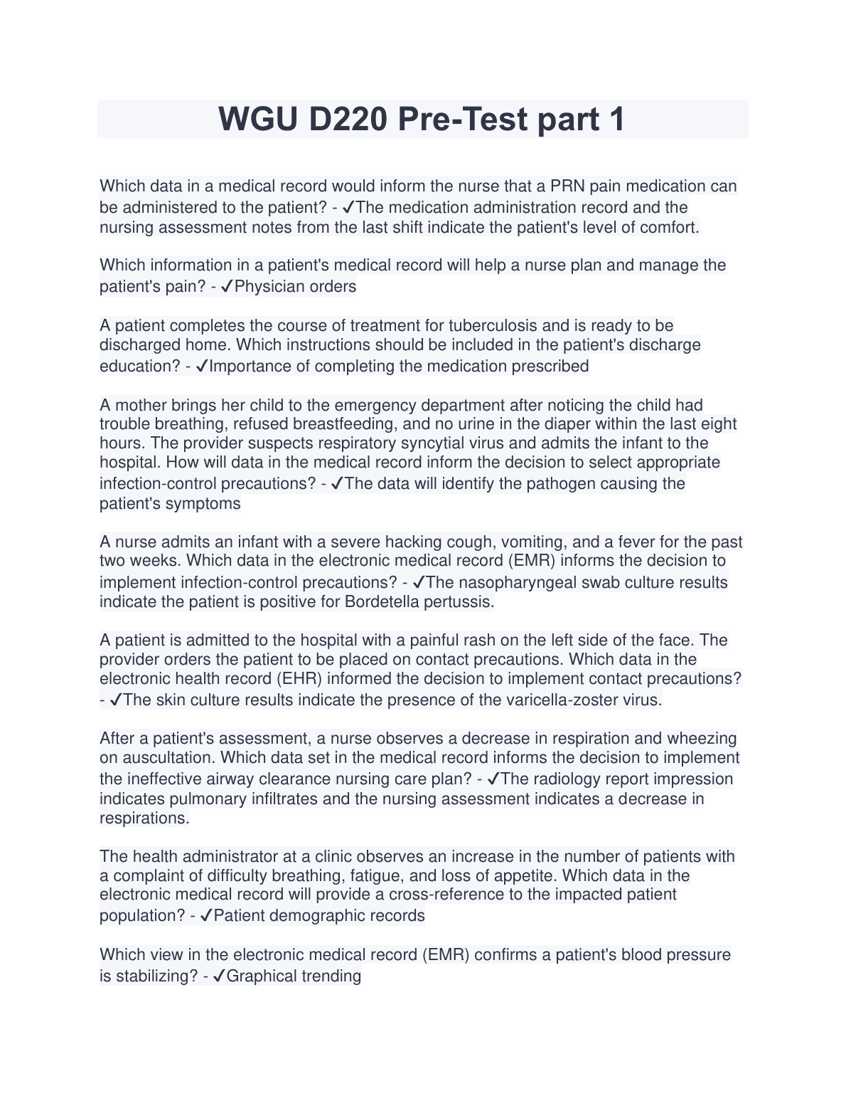 WGU D220 Pre-Test Guide and Practice Questions IMG-1