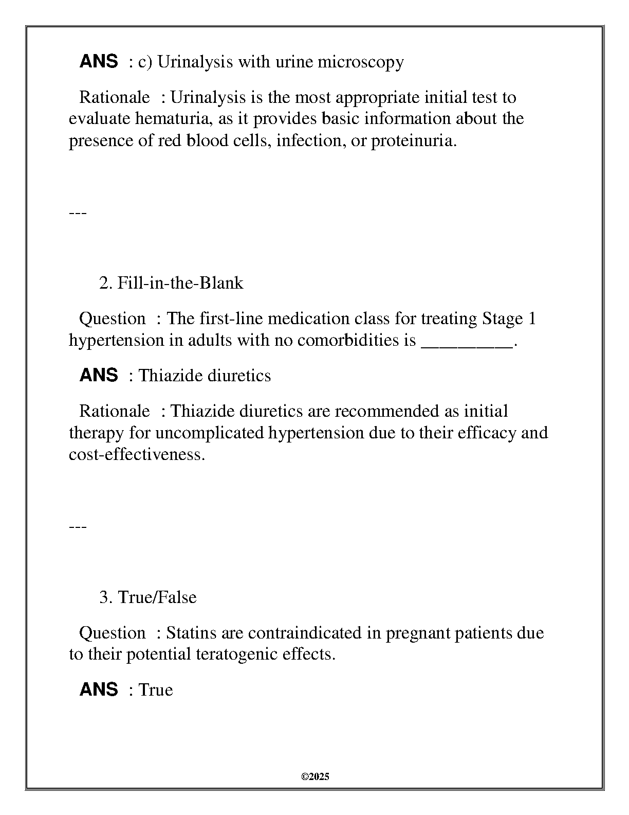 NURS 6820 Adult Primary Care OA Review Questions 2025 WGU