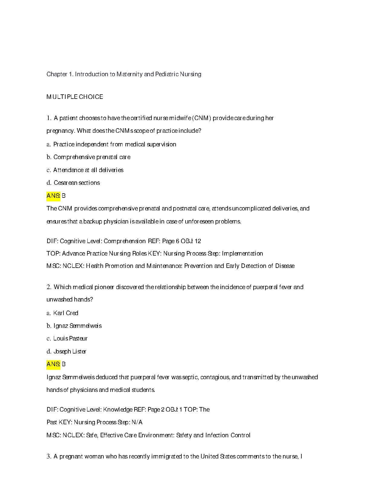 Safe Maternity & Pediatrics Test Bank 2026/27 IMG-3