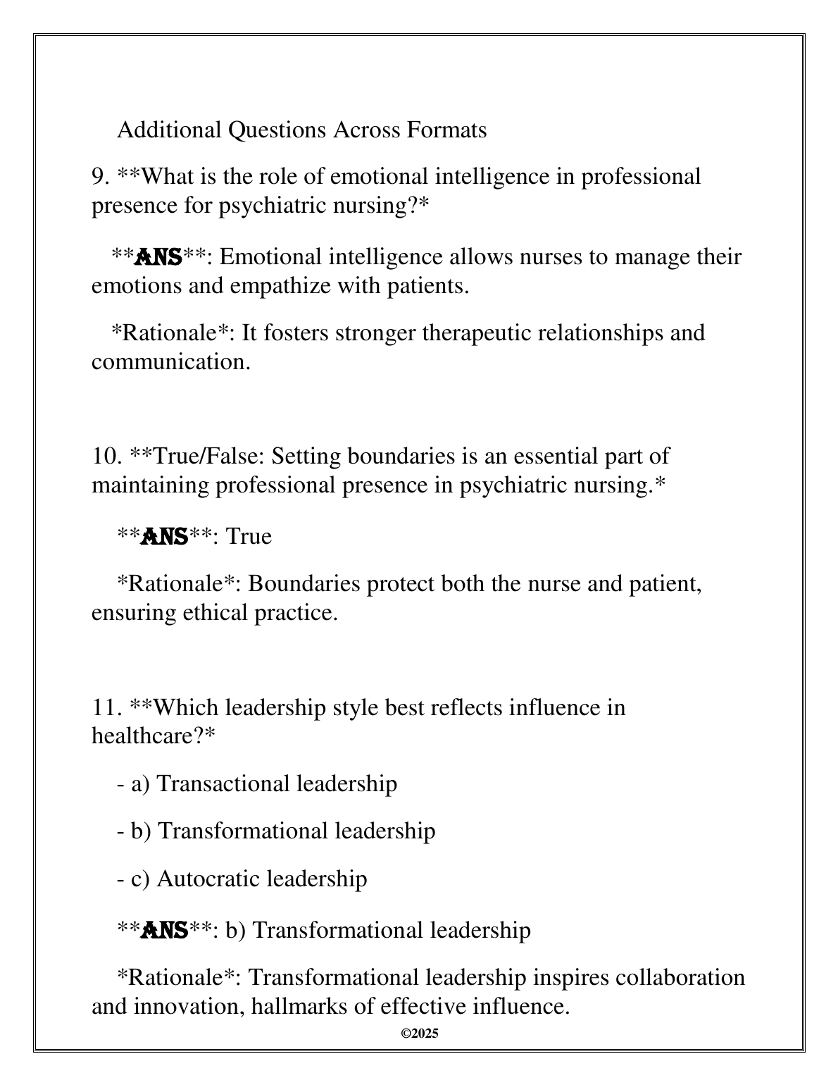 NURS 5201 PMHNP Midterm Study Guide 2025 Q&A Review