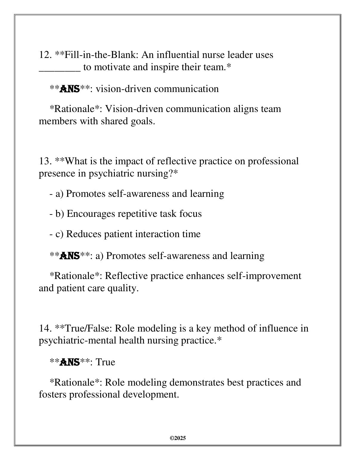 NURS 5201 PMHNP Midterm Study Guide 2025 Q&A Review IMG-3