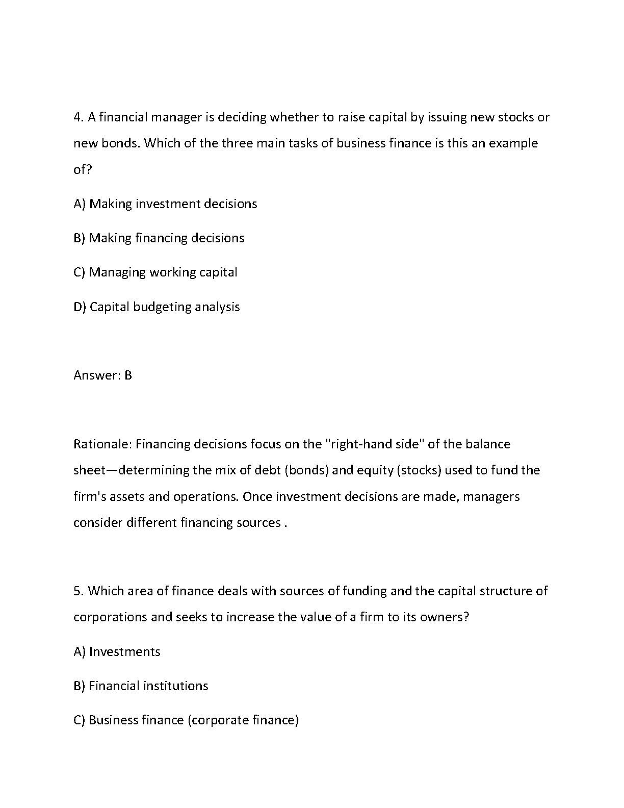 WGU D076 Finance Skills for Managers Exam Prep 2026 IMG-3