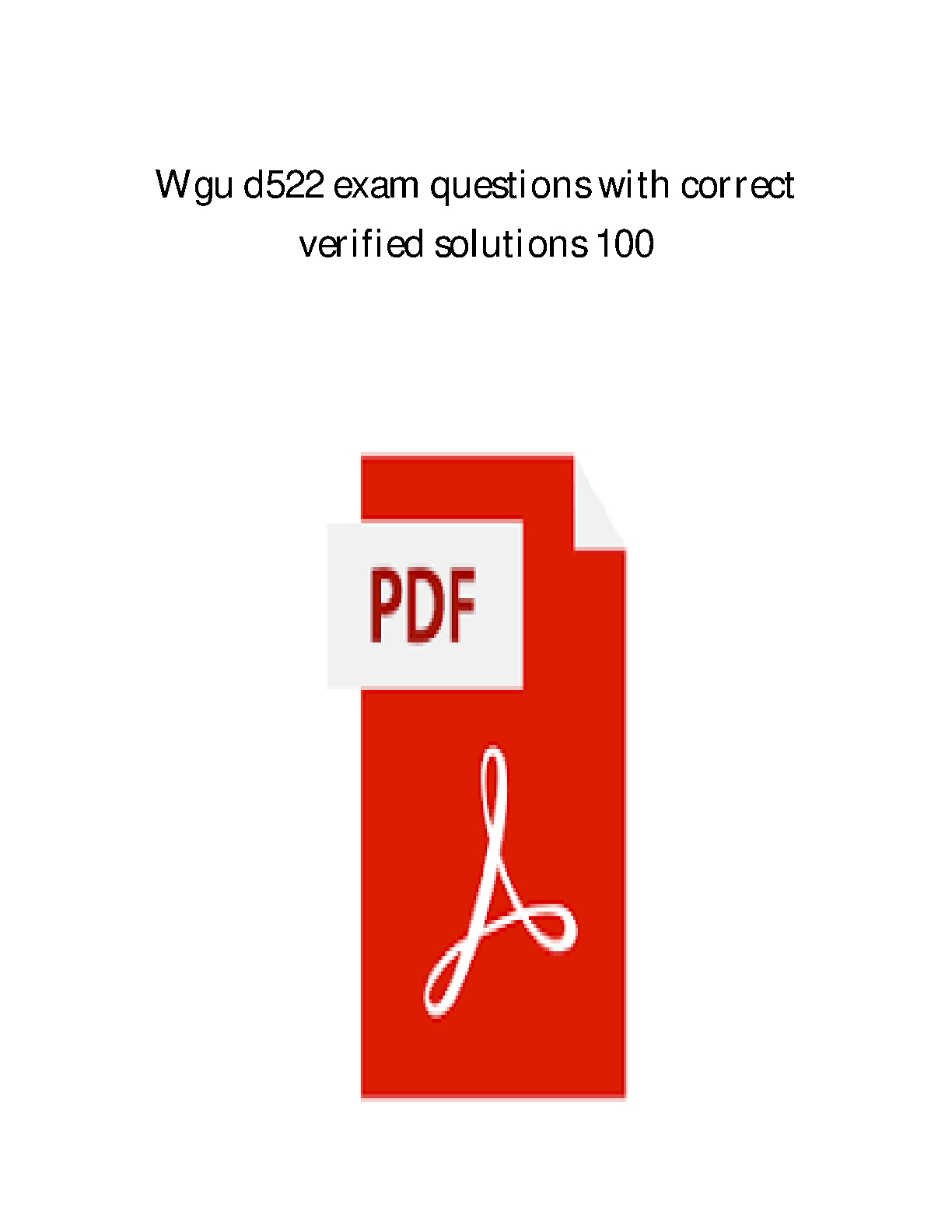 WGU D522 Nursing Practice Exam Qs and Answers 2026